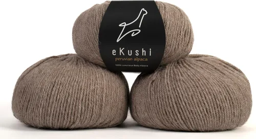 Vista 106 de 100% Hilo de Alpaca Baby para Tejer y Ganchillo - 1 Cono de Hilo Premium DK - Ligero, Hipoalergénico y Térmico Hecho en Perú - Ideal para Proyectos