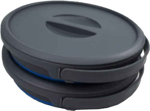 Vista 3 de SAMMART Cubo de plástico plegable de 5.5L (1.4 galones) con tapa, bañera redonda plegable con tapa, cubo de agua portátil para pesca, bote de agua