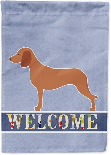 Vista 59 de Caroline's Treasures BB8334GF AIDI Bandera de jardín para perro de montaña del Atlas, bandera de buzón azul, bandera decorativa para patio exterior