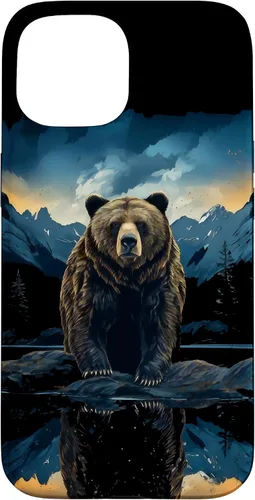 Vista 6 de Bear Grizzly Animal Mountain Hiking Case for iPhone 16