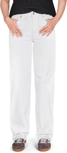 Vista 11 de Pantalones clásicos de mezclilla de tiro medio y corte recto para mujer