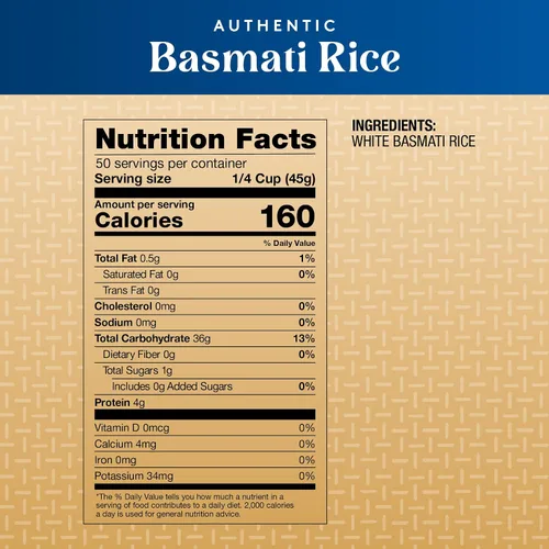 Vista 7 de Royal Auténtico arroz basmati blanco de grano largo - (paquete de 2) 5 Perfecto para biryanis, pilafs y curries - Cocina en microondas o en la estufa