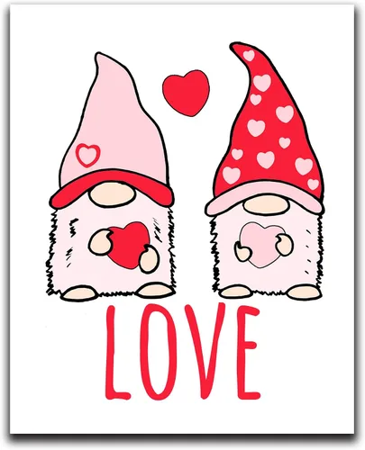 Vista 29 de Moonlight Makers Funny Wall Decor With Sayings, Happy Valentine's Day!, Funny Wall Art, Decor for Bedroom, Bathroom, Kitchen, Office, Living Room