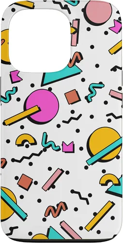 Vista 10 de Vintage Geometría Forma Patrón Retro 80s 90's Nostalgia Case para iPhone 17