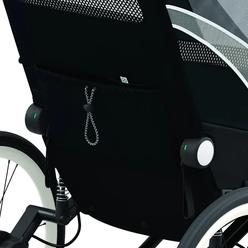 Vista 13 de CYBEX ZENO - Remolque multideportivo 4 en 1, plegado compacto, suspensión de conducción suave y neumáticos llenos de aire, remolque de bebé durante