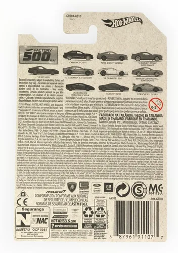 Vista 2 de Hot Wheels Ford Shelby GT350R, [Naranja] Factory 500 2/10