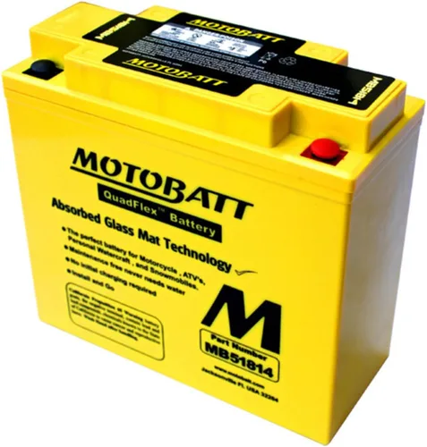 Vista 2 de MotoBatt DB Electrical MB51814 batería para Motobatt 22Ah, Bmw K1600gt, GTL 1600cc 11-14, K1300gt 1300cc 09-11, R75/5 750cc 70-73, R1100rs, Rt