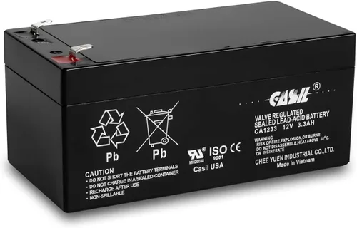 Vista 10 de Casil Batería de repuesto de 12V 3.3Ah para Amstron AP1232 AP-1234 AP123 APC Back-UPS ES 350 ES BE325-CN/B ES BE350C / BE3 UPS ES350 BE350R BP3-12