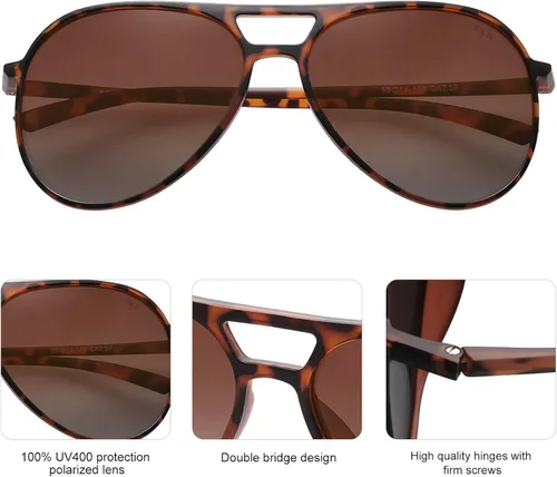 Vista 5 de SOJOS Classic Polarized Ultra Lightweight Flexible Men Women Sunglasses JOURNEY SJ2065