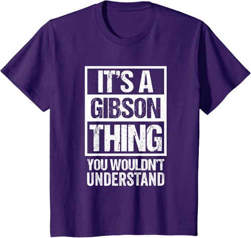 Vista 67 de It's A Gibson Thing You would Not Understand - Camiseta con nombre familiar, Negro, S