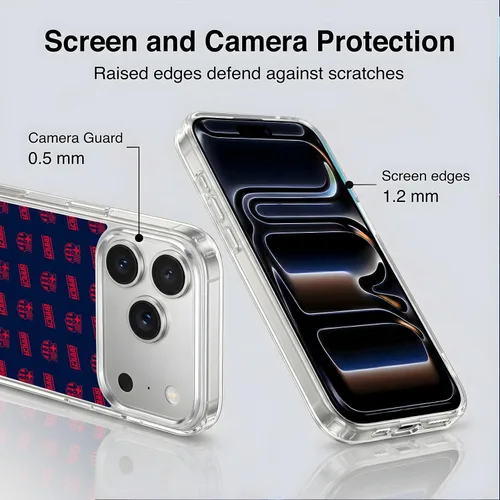 Vista 201 de Head Case Designs Funda de gel suave con licencia oficial del FC Barcelona Barca Crest Graphics [protección de grado militar] compatible con Apple