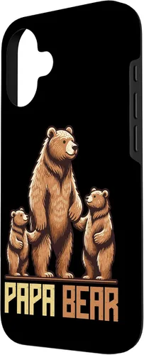 Vista 2 de Papa Bear Lover Father Dad Parent Father's Day Sunglasses Case for iPhone 16