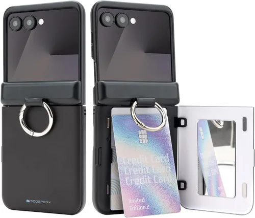 Vista 26 de GOOSPERY Parachoques magnético para puerta compatible con Galaxy Note 10, estuche tipo billetera con tarjetero, cierre automático por iman, funda