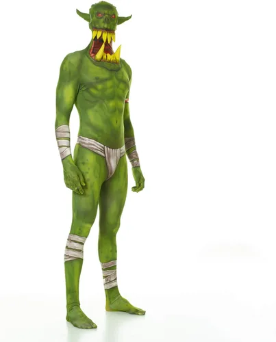Vista 2 de Morphsuits mens Orc Jaw Dropper Costume