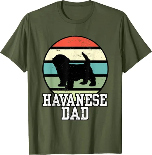 Vista 7 de Camiseta Havanese Dad I Retro Havanese