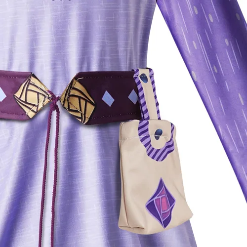 Vista 4 de Marcobey Wish Asha - Vestido de disfraz de princesa para niñas de estrellas 2023, ropa con gráficos en 3D, regalo de cumpleaños