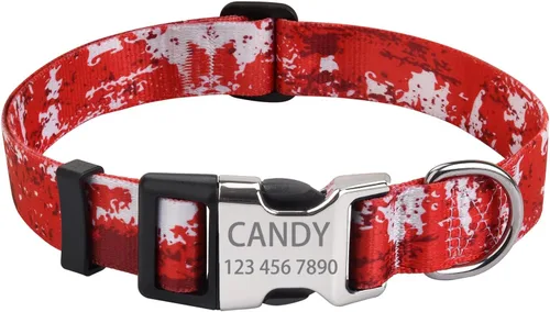 Vista 18 de Collar de perro personalizado con la bandera estadounidense, collar patriótico para perro del 4 de julio, collares temáticos para perros para el Día