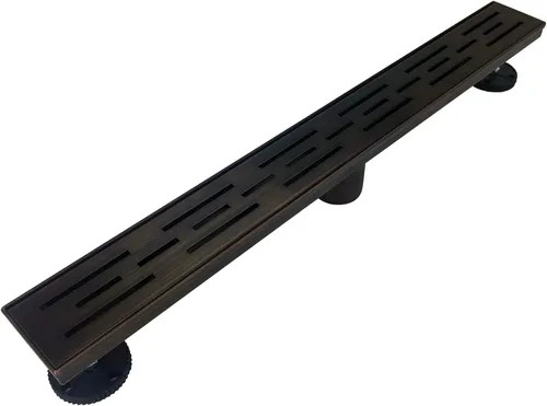 Vista 3 de Neodrain Drenaje lineal de cobre antiguo de 24 "con rejilla