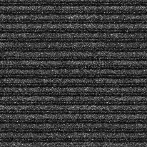 Vista 3 de House, Home and More Alfombra antideslizante para interior y exterior de doble nervadura con respaldo de goma antideslizante - Negro ahumado - 3