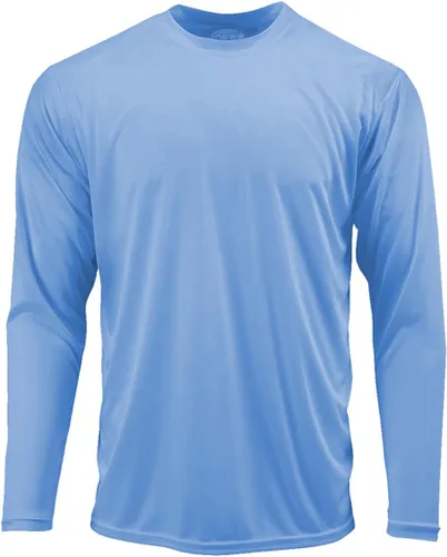 Vista 24 de DRI-Equip - Camisas de manga larga para deporte, disipa la humedad. Blanco