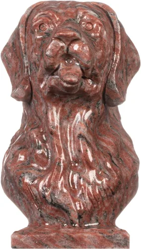 Vista 10 de Nupuyai Estatua de cabeza de perro de jade verde natural para decoración de oficina en casa, figura de animal tallada curativa, escultura