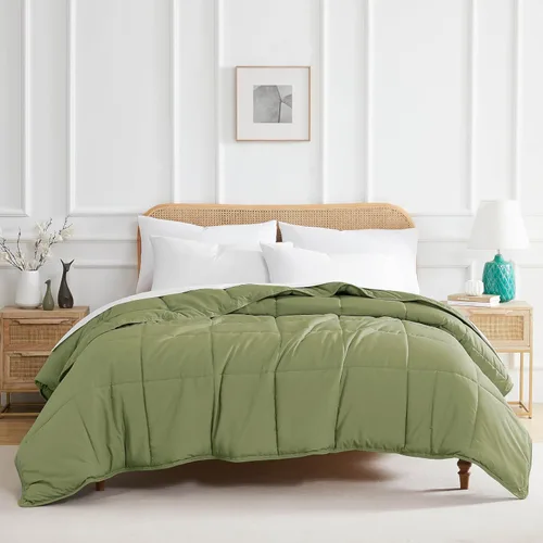 Vista 35 de Edredón ligero Southshore Fine Linens Vilano Springs, Microfibra, Gris Acero, Full/ Queen