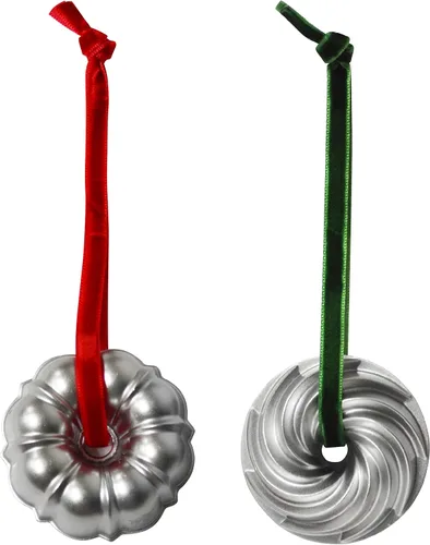 Vista 14 de Nordic Ware Bundt - Juego de adornos dorados, 2 piezas