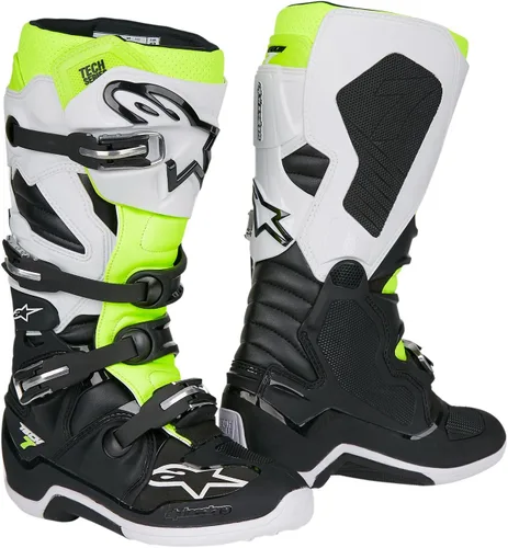 Vista 11 de Alpinestars Tech 7 Enduro Drystar Botas de motocross impermeables para hombre, comodidad mejorada, certificado CE