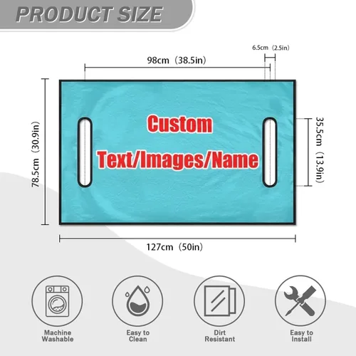 Vista 5 de AFPANQZ Toalla personalizada para cubierta de asiento de carrito de golf, añade tu texto, imagen, logotipo, nombre, protector de asiento de carrito
