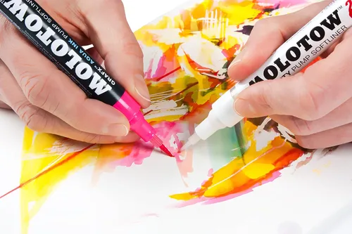 Vista 4 de MOLOTOW GRAFX Aqua Ink Soft Liner - Marcador de bomba de pincel, licuadora, 1 unidad (699.039)