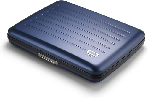 Vista 10 de Cartera de aluminio, gran capacidad, protección RFID. Modelo: OSLO LARGE Aluminio negro