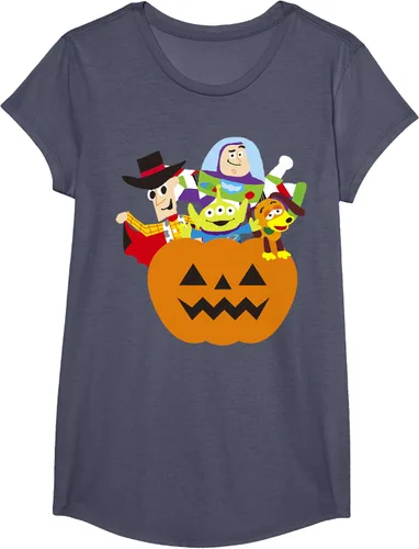 Vista 9 de Disney Pixar Toy Story - Camiseta de calabaza de Halloween, Negro
