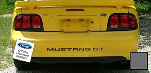 Vista 4 de Letras de inserción para parachoques trasero, calcomanías para Ford Mustang GT Negro (Mate) - CBM (se ajusta a 1994-1998)