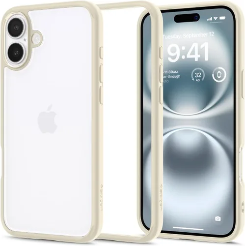 Vista 53 de Spigen Funda para iPhone 12 Mini, ultra híbrida, sin anillo magnético, antiamarilleo, transparente