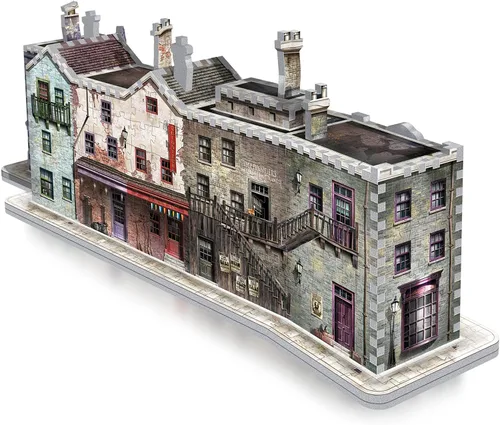 Vista 4 de Wrebbit3D Harry Potter - Rompecabezas 3D modelo de Diagon Alley 450 piezas reales de rompecabezas jigsaw Construye y viaja por el mundo mágico