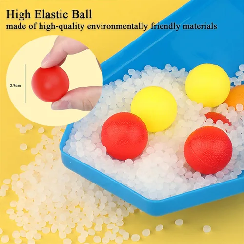 Vista 3 de Juego de pelota de rebote, juegos de fiesta familiar para adultos, saltando, conecta las bolas del mismo color seguido, juegos de mesa de mesa