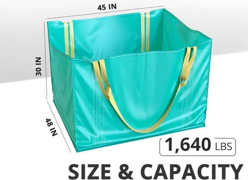 Vista 2 de TidyFriend - Contenedor de basura para gestión de residuos con capacidad para hasta 1650 libras, resistente, reutilizable y plegable, contenedor