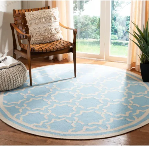Vista 15 de SAFAVIEH Dhurries Collection DHU545A - Alfombra decorativa de lana de alta calidad hecha a mano de 2 x 3 pies, color chocolate y marfil
