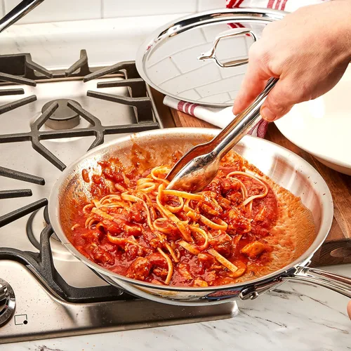 Vista 8 de All-Clad Utensilios de cocina especializados de acero inoxidable, juego de 5 herramientas con cajuela, herramientas de cocina, trucos de cocina