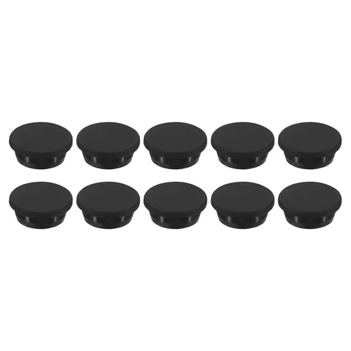Vista 17 de MECCANIXITY Tapón de agujero de goma de silicona de 0.610 in de diámetro, tapón flexible suave para agujero de 0.591 in, negro, 10 piezas