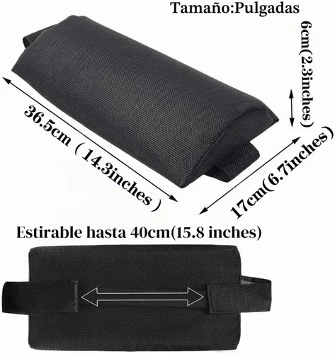 Vista 7 de Ostlttyn Almohada de Reemplazo para Silla de Gravedad Cero, Negra, 14.3x6.7x2.3 pulgadas, Relleno de Espuma, Estilo Moderno, Soporte para la Cabeza