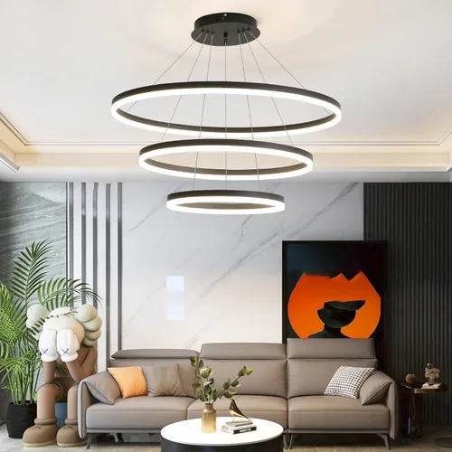 Vista 20 de Lámpara colgante negra, iluminación colgante industrial, lámparas rústicas para cocina, isla, comedor, entrada, vestíbulo, paquete de 1