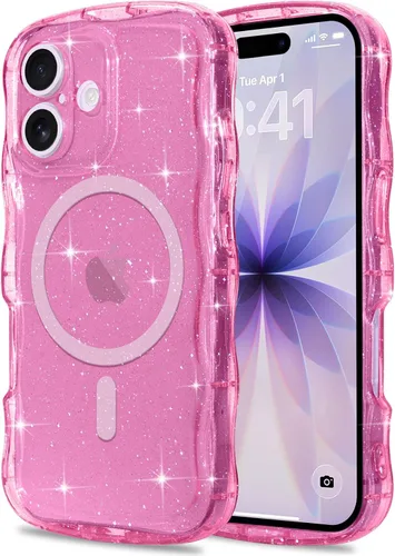 Vista 315 de Pepmune Funda magnética para iPhone 17 Pro Max, color rosa