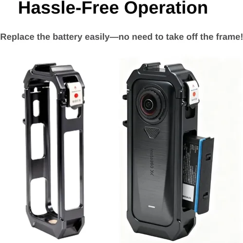 Vista 3 de Funda de marco para Insta360 X4 Air- Jaula de ABS ligera