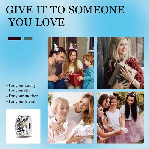 Vista 68 de LNQOBU Happy Life - Colgante para pulseras de abalorios, plata de ley 925 para mujer (con un espaciador de cuentas)