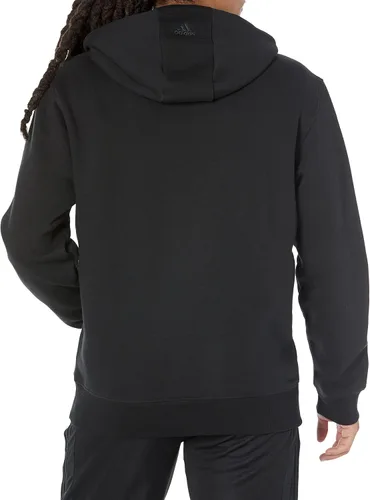 Vista 2 de adidas Sudadera con capucha estampada de forro polar All Szn para hombre
