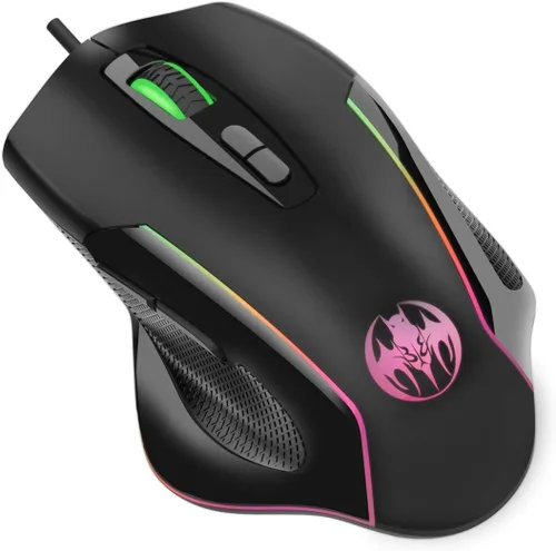 Vista 3 de YUUAND GM30 Ratones para juegos 1000-6400 DPI Ratón ergonómico de oficina para computadoras de escritorio y portátiles, tamaño único