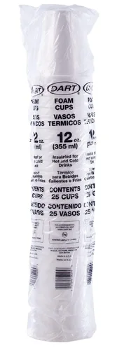 Vista 5 de DART Taza de espuma 12J12 de 12 oz (caja de 1000)
