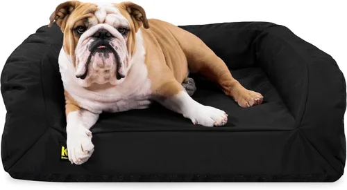 Vista 16 de K9 Ballistics Cama ortopédica resistente para perros con cojín pequeño, lavable, duradera y resistente al agua, hecha para perros de juguete y Negro