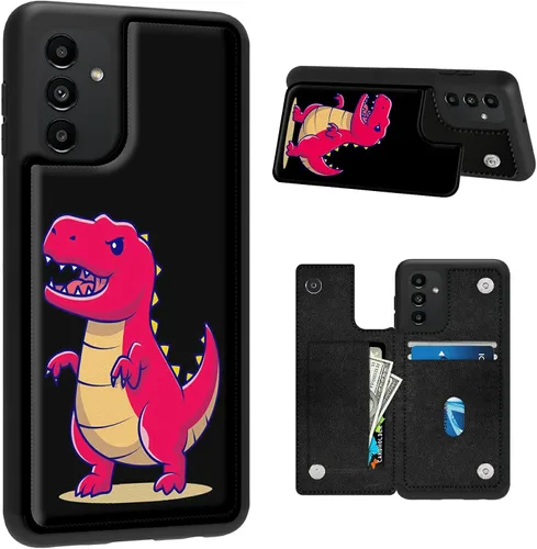 Vista 26 de BVDIKMI Funda para Samsung Galaxy A13 5G con ranura para tarjetero, funda de piel sintética, doble cierre magnético y cubierta duradera a prueba